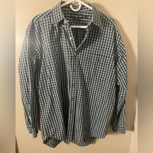 Ralph Lauren Blake checkered button down Tall Large excellent condition